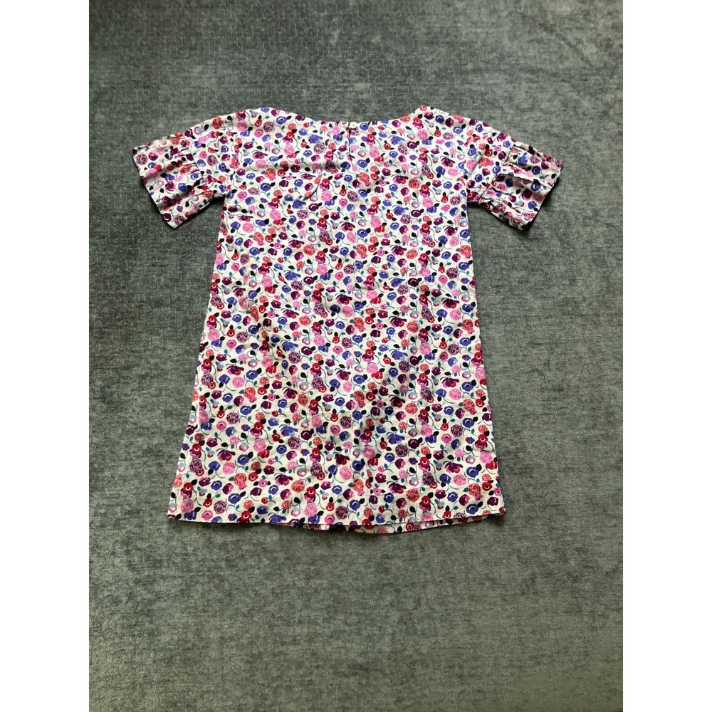 Tea Collection Mini Dress Girls 8 Multicolor Floral Ruffle Sleeve Keyhole Back